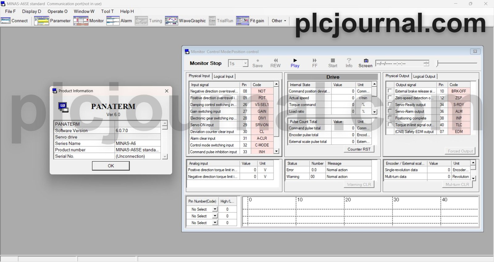 Panasonic A6 (A5) Servo Software