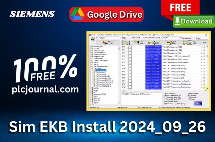 Free Download SIM EKB Install Tia Portal V15.1