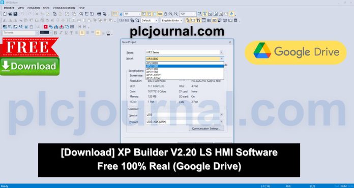 Download XP Builder V2.20 LS HMI Software Free 100% Real