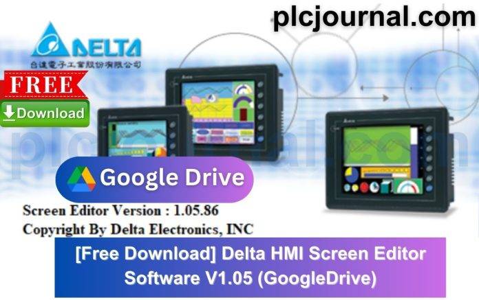 Free Download Delta HMI Screen Editor Software V1.05 2024