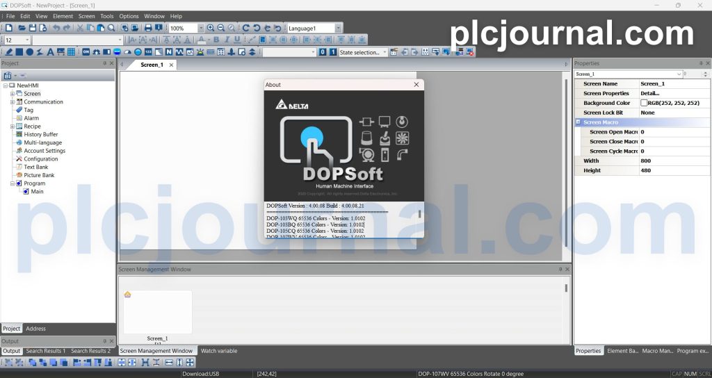 Free Download DOPSoft V4.08.21 DELTA HMI Software