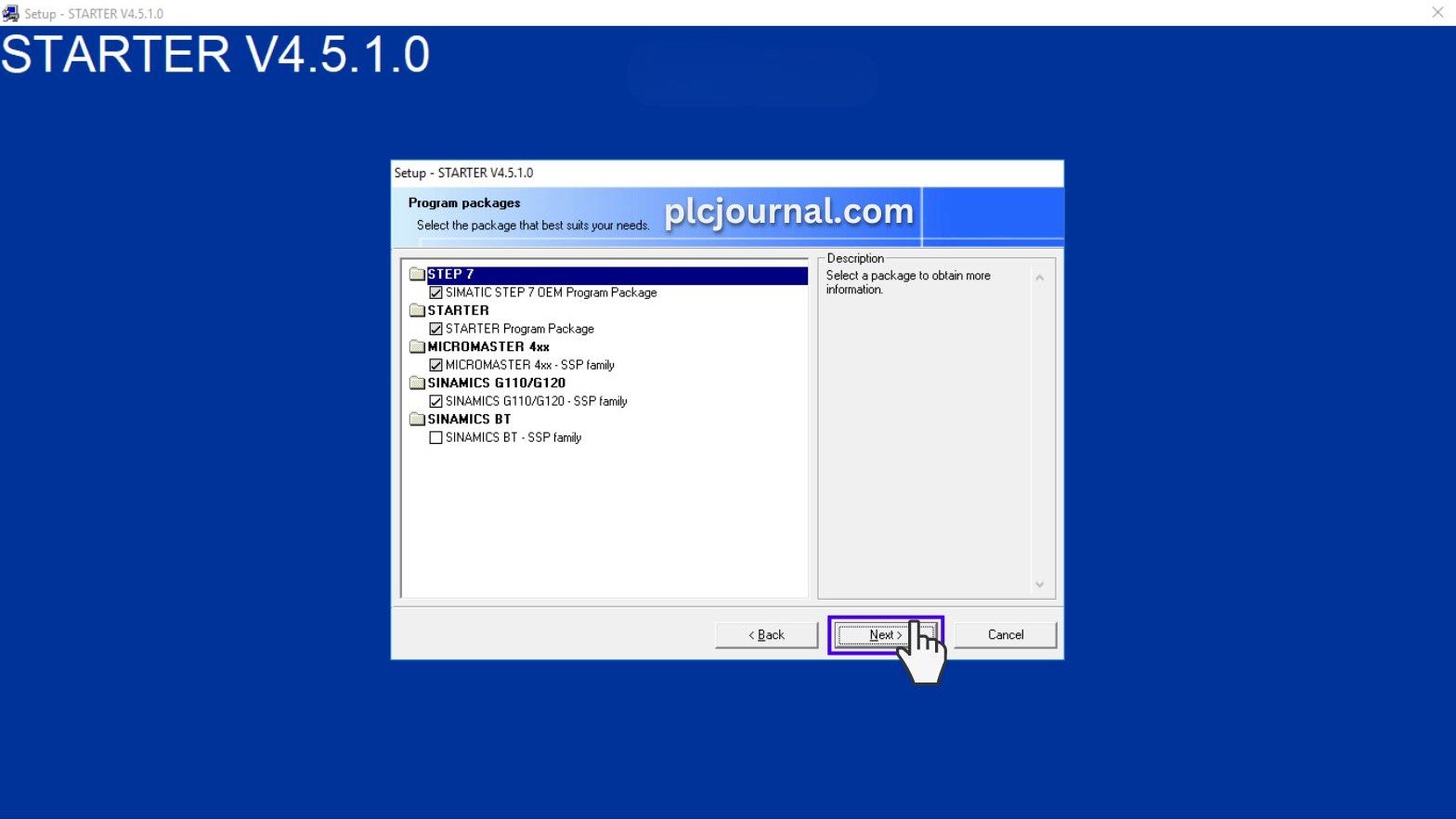 SINAMICS STARTER V4.5 SP1 Free Download
