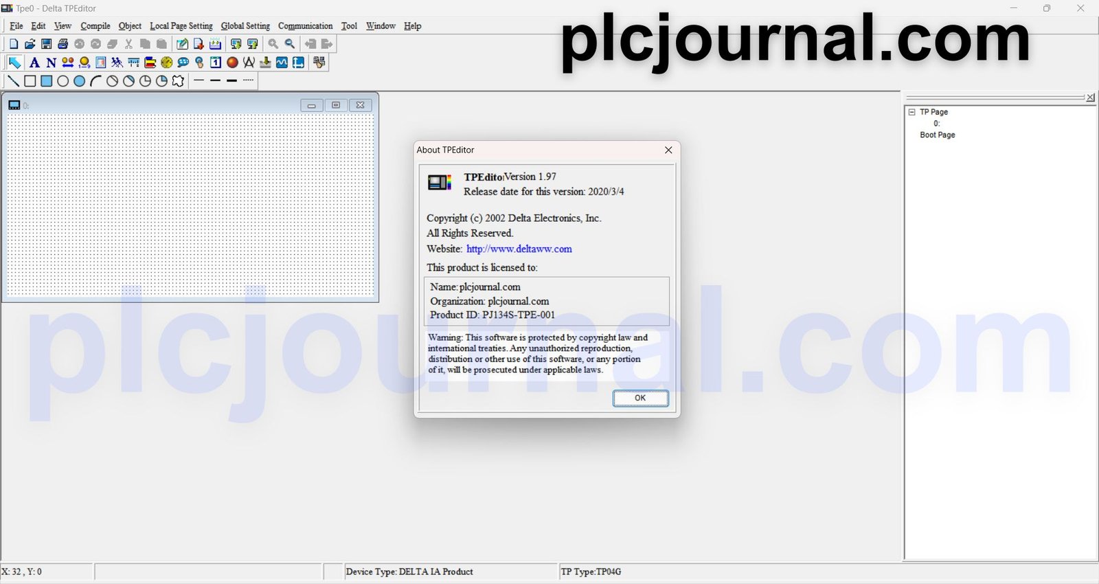 TPEditor V1.97 for Delta HMI Software