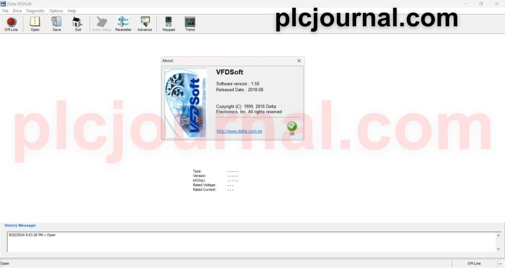 Download VFD-Soft V1.58 DELTA Inverter Software Free 2024