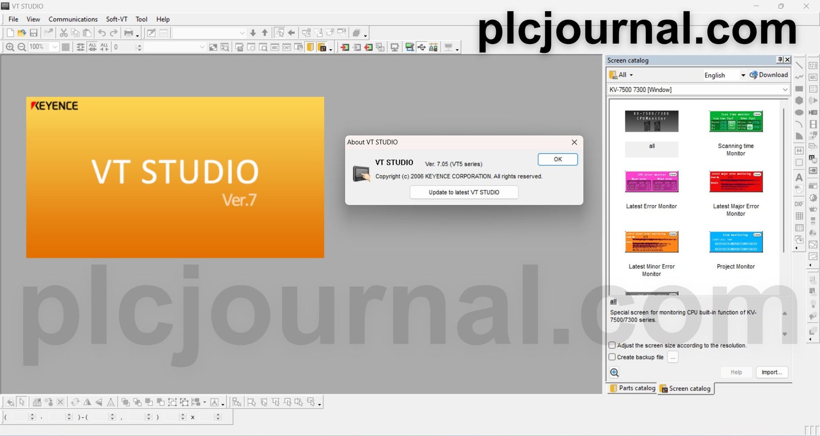VT Studio V7 Keyence HMI Update