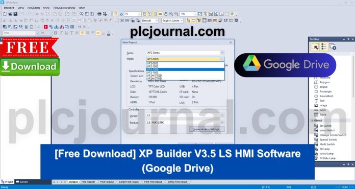 Download XP Builder V3.5 LS HMI Software Free (Google Drive)