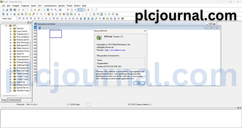 Free Download WPLSoft V2.52 Delta PLC Programming Software