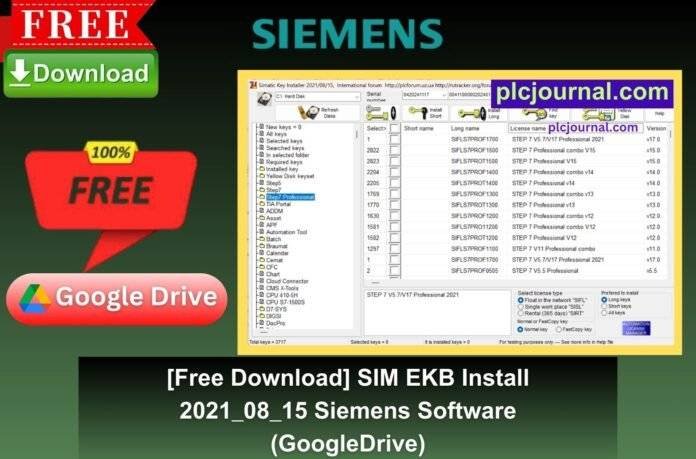 Free Download SIM EKB Install 2021_08_15 Siemens Software (GoogleDrive)