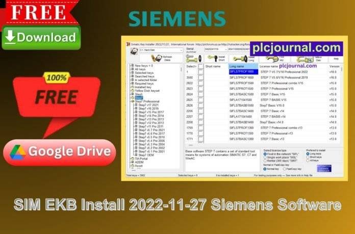 Free Download SIM EKB Install 2022-11-27 Siemens Software