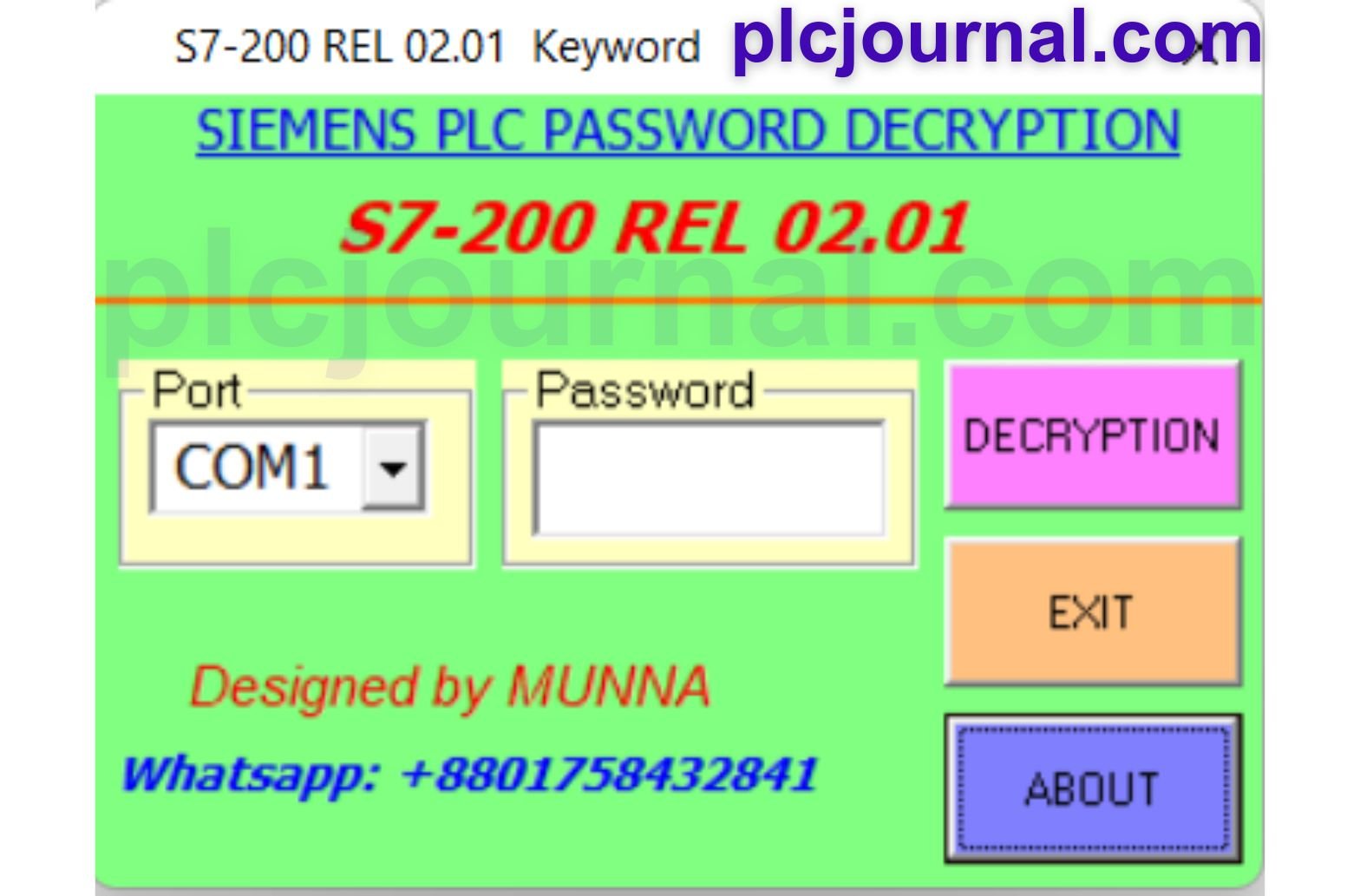 Download Unlock All PLC and HMI Passwords with Latest Software. Siemens PLC Password Unlocker Free Download