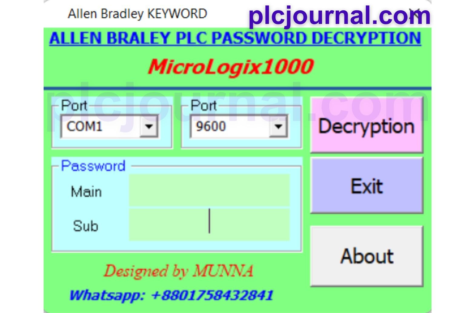 Download Unlock All PLC and HMI Passwords with Latest Software. Allen Bradley PLC Password Unlocker