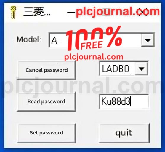 Mitsubishi A Series PLC Unlock Software (100% Free Download)