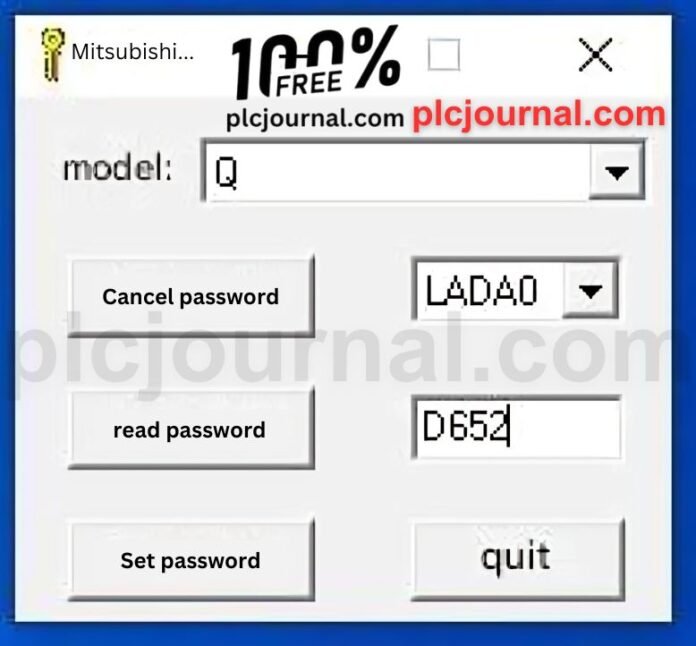 Mitsubishi Q Series PLC Password Unlock Tool - 2024