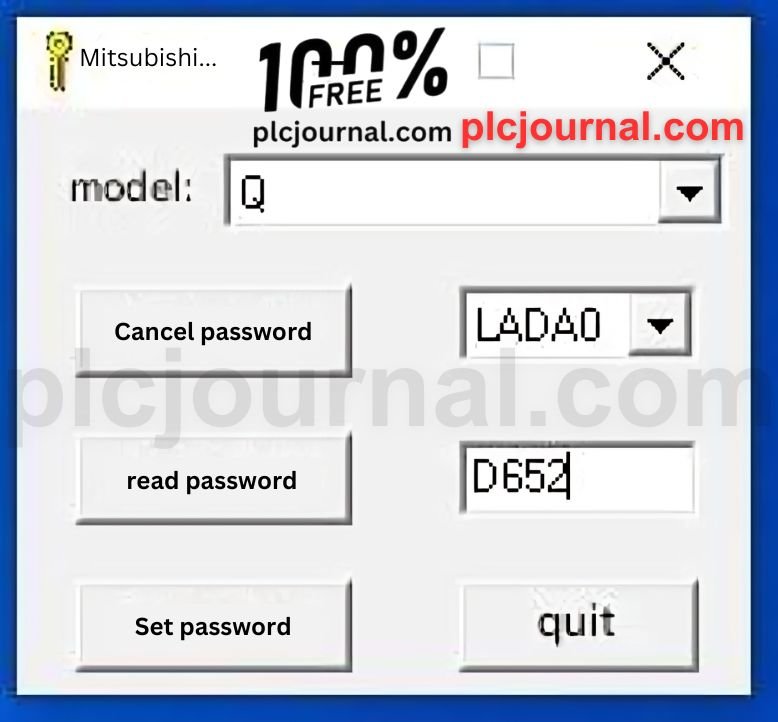 Mitsubishi Q Series PLC Password Unlock Free Download - 2024