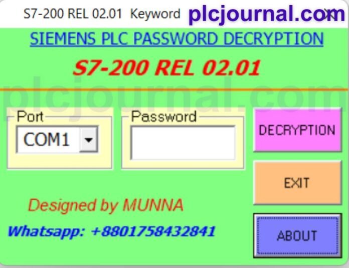 Siemens s7 200 plc password unlock free download 100% working