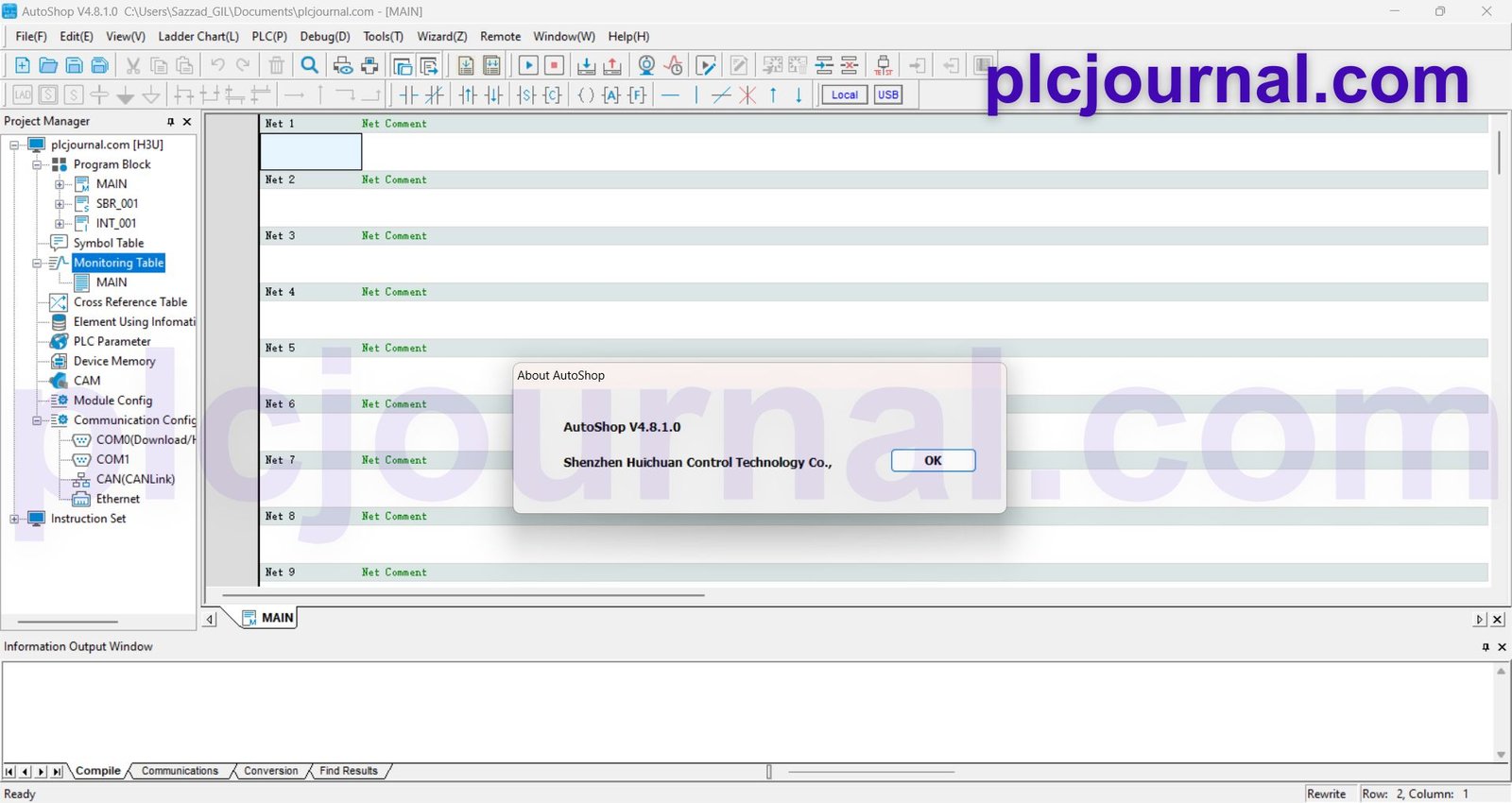 Inovance PLC Software V4.8.1-Ready to Use