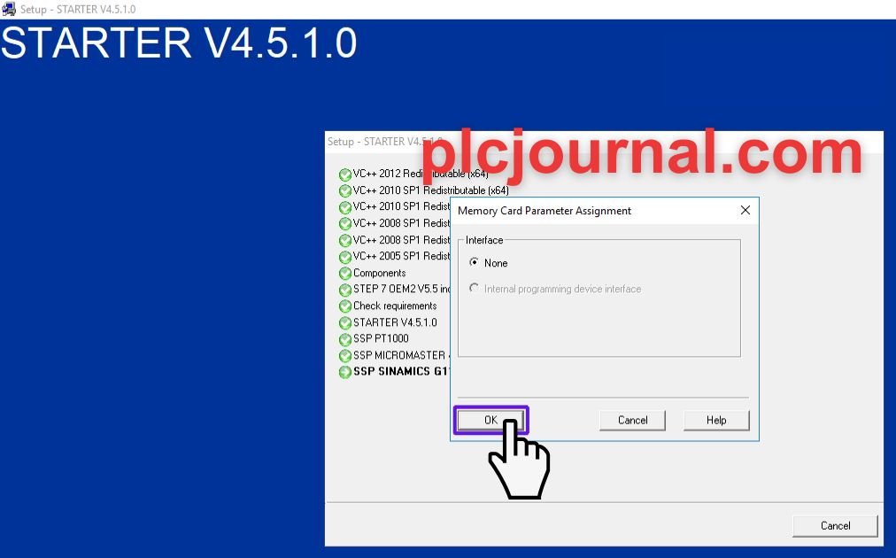 Sinamics Starter V4.5 SP1 Siemens-Memory Card Settings